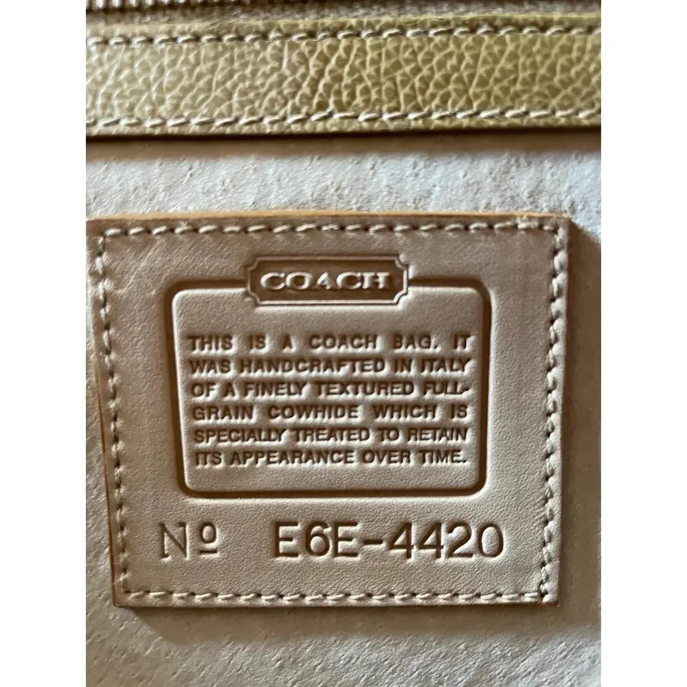 Vintage Coach Madison Drake Briefcase 4420 Italy 1996